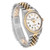 ROLEX Datejust Steel Yellow Gold White Roman Diamond Mens Watch 16233 Image 3