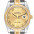 ROLEX Datejust Steel Yellow Gold Champagne Roman Dial Mens Watch 116233 Image 1