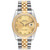 ROLEX Datejust Steel Yellow Gold Champagne Roman Dial Mens Watch 116233 Image 2