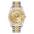ROLEX Datejust Steel Yellow Gold Champagne Roman Dial Mens Watch 116233 Image 2