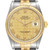 ROLEX Datejust 36 Steel Yellow Gold Pyramid Dial Mens Watch 16233 Image 1