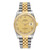 ROLEX Datejust 36 Steel Yellow Gold Pyramid Dial Mens Watch 16233 Image 2
