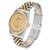 ROLEX Datejust 36 Steel Yellow Gold Pyramid Dial Mens Watch 16233 Image 4