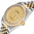 ROLEX Datejust 36 Steel Yellow Gold Pyramid Dial Mens Watch 16233 Image 5