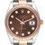 ROLEX Datejust 41 Steel Rose Gold Chocolate Diamond Dial Mens Watch 126331 Image 1