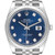 ROLEX Datejust 41 Steel White Gold Blue Diamond Mens Watch 126334 Image 1
