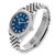 ROLEX Datejust 41 Steel White Gold Blue Diamond Mens Watch 126334 Image 4