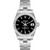 ROLEX Date Black Dial Oyster Bracelet Steel Ladies Watch 79190 Image 1