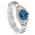 ROLEX Date Blue Dial Engine Turned Bezel Steel Ladies Watch 79190 Image 3