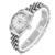 ROLEX Datejust Steel White Gold Silver Linen Dial Ladies Watch 69174 Image 4