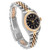 ROLEX Datejust Steel Yellow Gold Tapestry Dial Ladies Watch 69173 Image 3