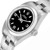 ROLEX Oyster Perpetual Black Dial Smooth Bezel Steel Ladies Watch 76080 Image 5