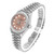 ROLEX President Datejust White Gold Bark Finish Diamond Watch 69279 Image 4