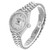 ROLEX President Datejust Platinum Diamond Silver Dial Ladies Watch 69136 Image 4