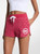 MICHAEL KORS Logo Print Cotton Blend Shorts DARKRASPBERRY Image 1