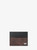 MICHAEL KORS Cyrus Burnished Tall Card Case CHOCOLATE Image 1