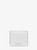 MICHAEL KORS Hudson Pebbled Leather Card Case BRIGHT WHT Image 1