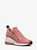 MICHAEL KORS Willis Textured Stretch-Knit Trainer ROSE Image 1