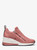 MICHAEL KORS Willis Textured Stretch-Knit Trainer ROSE Image 2