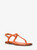 MICHAEL KORS Astra Leather T-Strap Sandal ORANGE PUNCH Image 1