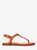 MICHAEL KORS Astra Leather T-Strap Sandal ORANGE PUNCH Image 2