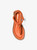 MICHAEL KORS Astra Leather T-Strap Sandal ORANGE PUNCH Image 3