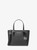 MICHAEL KORS  Jet Set Travel Extra-Small Logo Top-Zip Tote Bag  - Silver Black