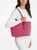 MICHAEL KORS Marilyn Medium Signature Logo Tote Bag DK RASPBERRY Image 3