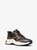 MICHAEL KORS Levie Mixed-Media Trainer BROWN MULTI Image 1
