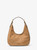 MICHAEL KORS Nolita Small Studded Pebbled Nubuck Hobo Shoulder Bag HUSK Image 1