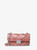 MICHAEL KORS Tribeca Small Woven Leather Shoulder Bag ROSE Image 1