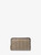 MICHAEL KORS Jet Set Small Mk2000 Logo Jacquard Wallet NATURAL Image 1