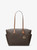 MICHAEL KORS Marilyn Medium Signature Logo Tote Bag BROWN Image 1 MICHAEL KORS Marilyn Medium Signature Logo Tote Bag BROWN Image 1