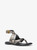 MICHAEL KORS Irene Snake Embossed Leather Wrap Sandal NATURAL Image 1 MICHAEL KORS Irene Snake Embossed Leather Wrap Sandal NATURAL Image 1