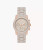 MICHAEL KORS Runway Chronograph Rose Gold-Tone Stainless Steel And Wheat Silicone Watch Mk7386 Image 1