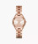MICHAEL KORS Mini Slim Runway Three-Hand Rose Gold-Tone Stainless Steel Watch Mk3513 Image 1