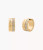 MICHAEL KORS Gold-Tone Monogram Pavé Huggie Earrings Mkj0184710K Image 1