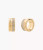 MICHAEL KORS Gold-Tone Monogram Pavé Huggie Earrings Mkj0184710K Image 2