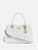 GUESS Estonia Quilted Gshine Satchel WHITE Image 1 GUESS Estonia Quilted Gshine Satchel WHITE Image 1