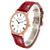 PATEK PHILIPPE Calatrava Rose Gold Red Leather Strap Mens Watch 5119R Image 4
