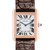 CARTIER Tank Solo Rose Gold Steel Silver Dial Ladies Watch W5200024 Image 1