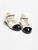 CHANEL Mary Janes   Lambskin, patent calfskin, imitation pearls and metal  Black & White