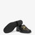 FENDI  O'lock Loafers Black Leather Loafers