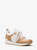 MICHAEL KORS Jenkins Two-Tone Stretch Knit Trainer PEANUT Image 1
