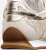 DIOR D-sketch Sneaker Gold Laminated Cracked Lambskin And Calfskin