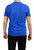 VERSACE Men's Royal Blue Short Sleeve White Logo Print T-Shirt (@Delhi Studio)
