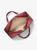 MICHAEL KORS Jet Set Travel Extra-Large Signature Logo Weekender Bag CHERRY Image 2 MICHAEL KORS Jet Set Travel Extra-Large Signature Logo Weekender Bag CHERRY Image 2