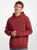 MICHAEL KORS Embossed Logo Cotton Blend Hoodie CHERRY Image 1