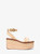 MICHAEL KORS Sandra Straw Platform Sandal NATURAL Image 2 MICHAEL KORS Sandra Straw Platform Sandal NATURAL Image 2