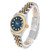 ROLEX Datejust Blue Vignette Diamond Steel Yellow Gold Watch 69173 Image 4 ROLEX Datejust Blue Vignette Diamond Steel Yellow Gold Watch 69173 Image 4